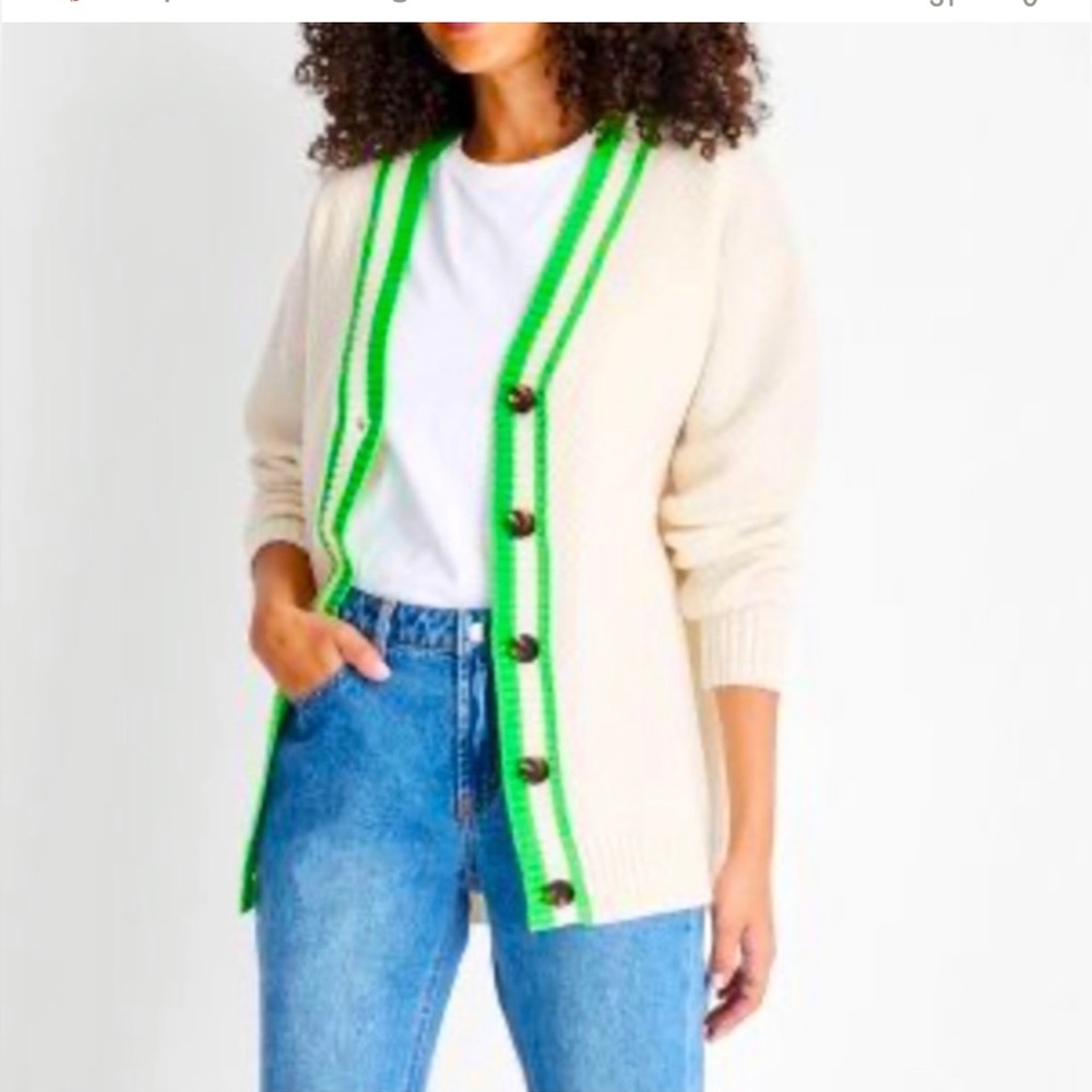 FUTURE COLLECTIVE Kahlana Barfield Brown Women's Varsity Cardigab